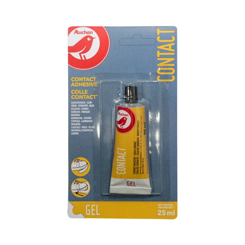 Adhesico de contacto, gel, PRODUCTO ALCAMPO, 25ml.