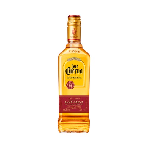 JOSE CUERVO Especial Tequila reposado hecho en Mexico con agave azul botella 70 cl.