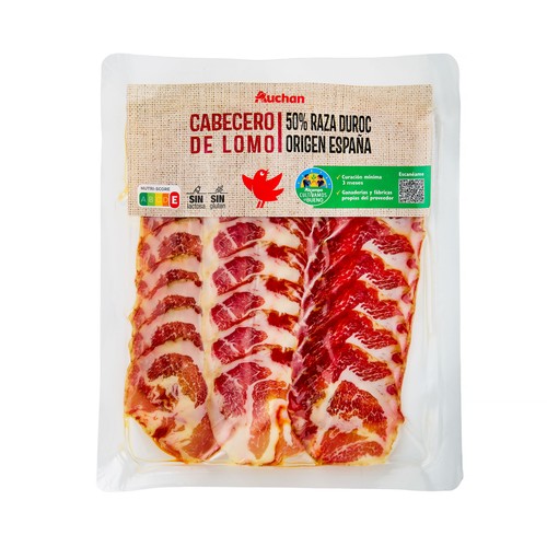 ALCAMPO CULTIVAMOS LO BUENO  Cabecero de lomo (50% raza Duroc), cortado en lonchas  100 g.