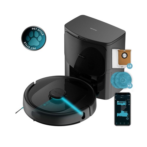 CECOTEC Conga 9590 Spin Revolution Ultra Power Home, robot aspirador 4 en 1, Wifi, cepillo multifunción.