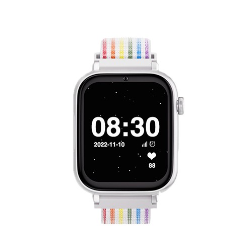 Smartwatch SAVEFAMILY SaveWatch Plus, Esfera Blanca, Correa de Tela Unicorn ".