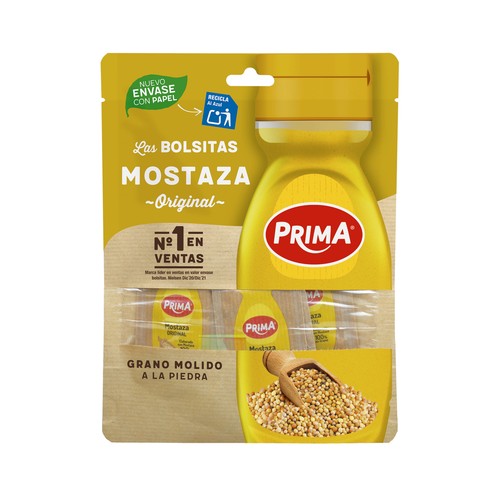 PRIMA Mostaza Original Bolsitas 12 uds., 48 gr.