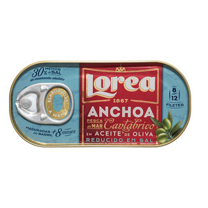 Imagen de LOREA Filetes de anchoa del Cantábrico en aceite de oliva LOREA 30 g.