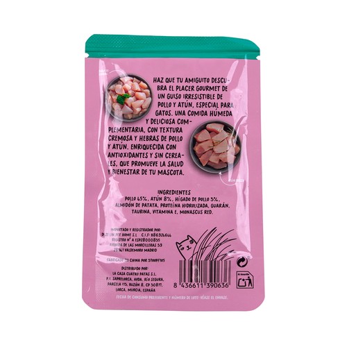COCOSI Guiso de pollo y atún para gatos - 40g.
