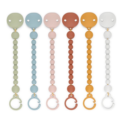SUAVINEX Selection Cadena para chupete de bolitas silicona, +0 meses.