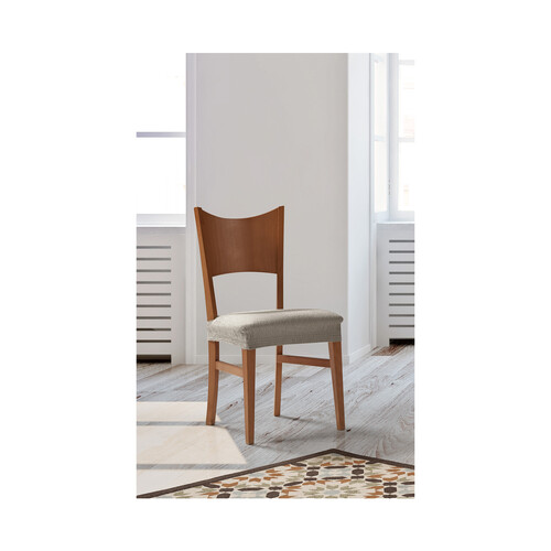 Funda elástica para asiento de silla, color taupe, ZEBRA.