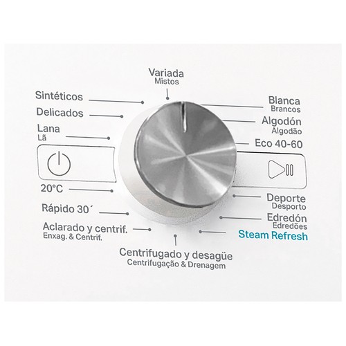 Lavadora WHIRLPOOL FFB 9469 WV SPT 9KG, clasificación energética: A, 1400RPM, H: 85cm, A: 60cm, F: 60cm.