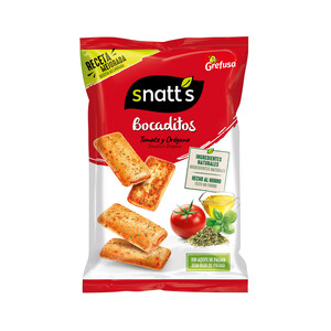 Imagen de SNATT´S Bocaditos Snaks de tomate y orégano, 110 g. 