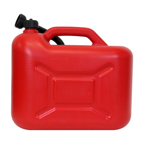 Bidón de 20 litros, homologado y resistente plástico de color rojo ROLMOVIL.
