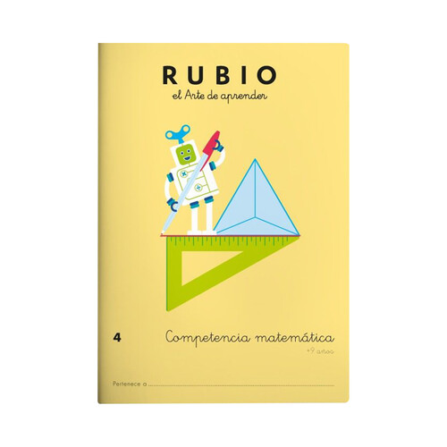 Competencia de matemáticas 4, RUBIO L. Género: Infantil, activifdad. Edad: 9 años, editorial: Rubio.