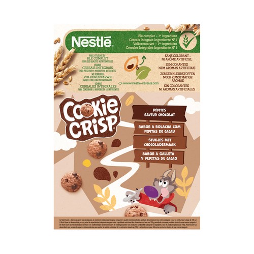 NESTLÉ Cereales chocolate con sabor a Cookies 375 g.