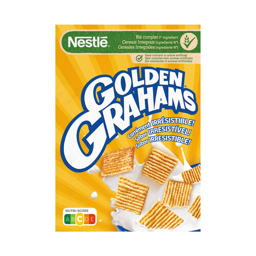 GOLDEN GRAHAMS de Nestlé Cereales de trigo integral y maiz tostado 375 g. 