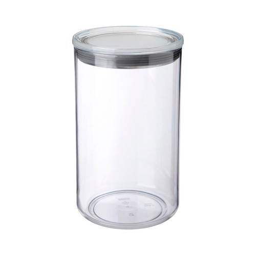 Bote de cocina transparente con tapa y cierre hermético, libre de BPA, 2 litros de capacidad, TATAY.
