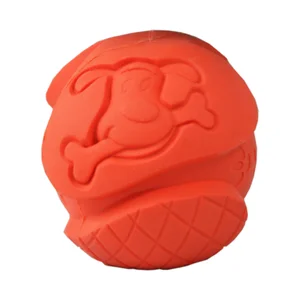 SANDIMAS Juguete perro pelota goma roja