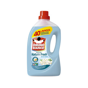 OMINO BIANCO Detergente líquido para lavadora con fragancia natural OMINO BIANCO 40 lav.