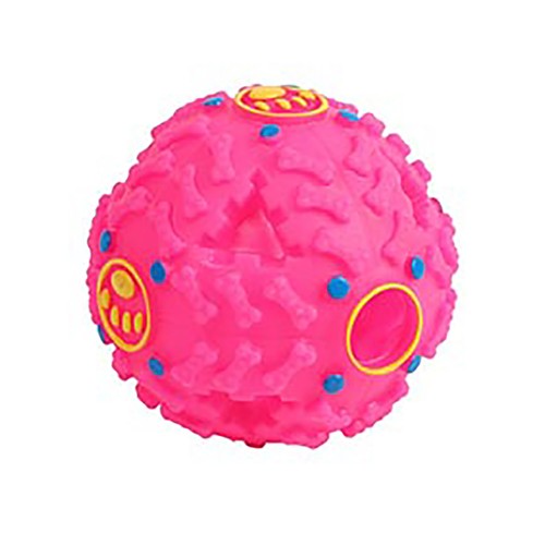 MARKET SUPREM Juguete para mascota en forma de pelota con sonido 9 cm.