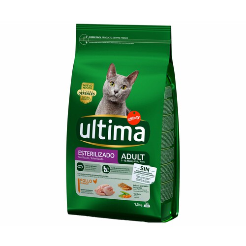 AFFINITY Comida para gatos esterilizadoos, Adult Ultima AFFINITY 1,5 kr.