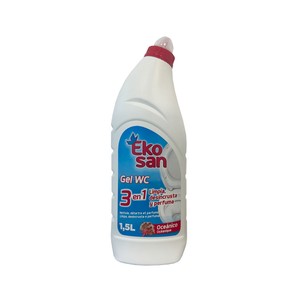 EKOSAN Oceánico Gel para el WC, 3 en 1 limpia, desincrusta y perfuma, 1,5 l.