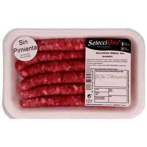 Bandeja con 6 longanizas blancas sin pimienta SELECCIONA 330 g.