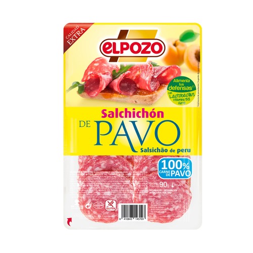 ELPOZO Salchichón de pavo 90 g.