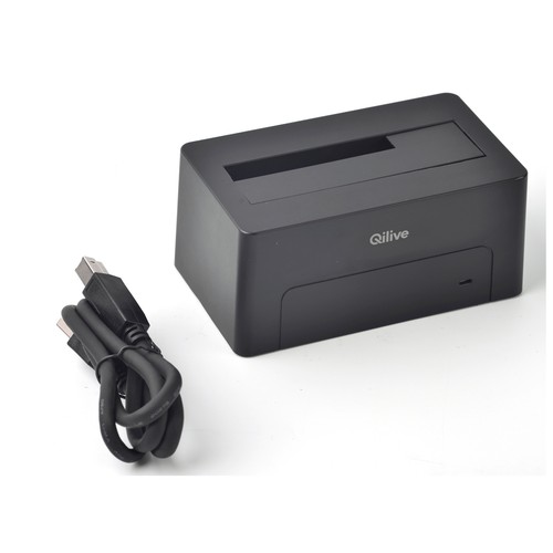 Estación de acoplamiento para disco duro HDD/SDD, QILIVE Q.3303, color negro