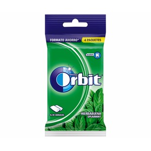 Chicles sabor a hierbabuena paquete 4 barritas x 56 gr.