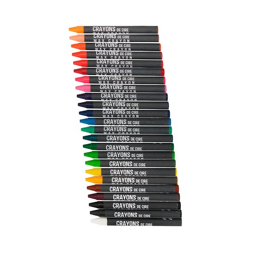 Caja de 24 mini lápices de cera para colorear, ALCAMPO.