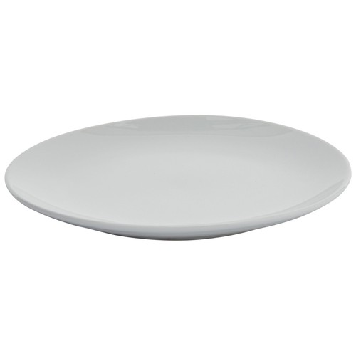 Plato de postre redondo de porcelana 19cm, ACTUEL.