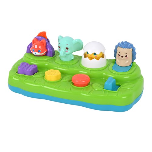 Pop Up Animales sorpresas del Bosque, ayuda al desarrollo sensorial y destrezas +12 Meses ONE, TWO FUN Baby