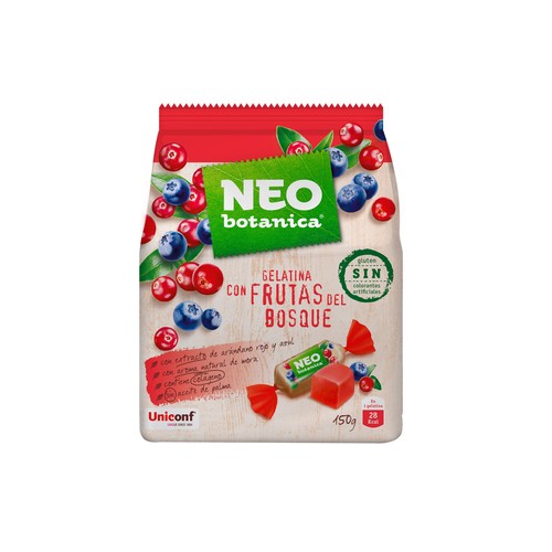 NEO BOTÁNICA Gelatina con frutas del Bosque (caramelos) 150 g.