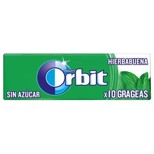 ORBIT Chicles de hierbabuena 14 gr.