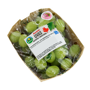 Imagen de ALCAMPO CULTIVAMOS LO BUENO Uvas sin pepitas sabor algodón de azúcar barqueta.