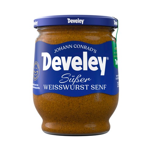 DEVELEY Mostaza dulce original de Munich frasco 250 ml.