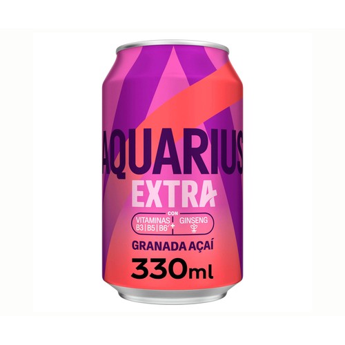 AQUARIUS Bebida isotónica son sabor a granada-acai 33 cl.