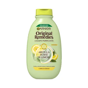 ORIGINAL REMEDIES de Garnier Champú purificante para cabellos grasos 400 ml.
