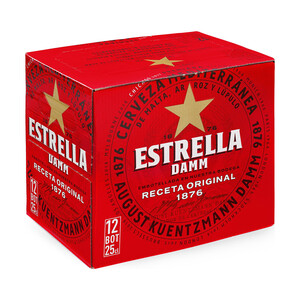 ESTRELLA DAMM Cervezas ESTRELLA DAMM pack 12 uds. x 25 cl.