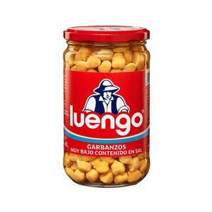 Imagen de LUENGO Garbanzo cocido con bajo contenido en sal frasco de 400 g.