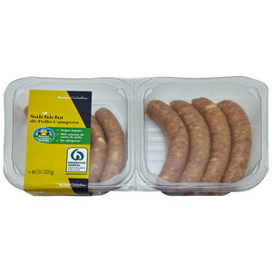 Imagen de ALCAMPO CULTIVAMOS LO BUENO Salchichas de pollo campero 320 g.