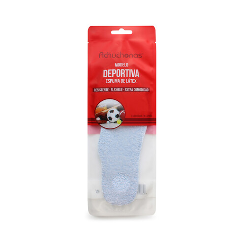 Plantillas deportivas ACHUCHONAS, resistente y flexible, talla 41/40.