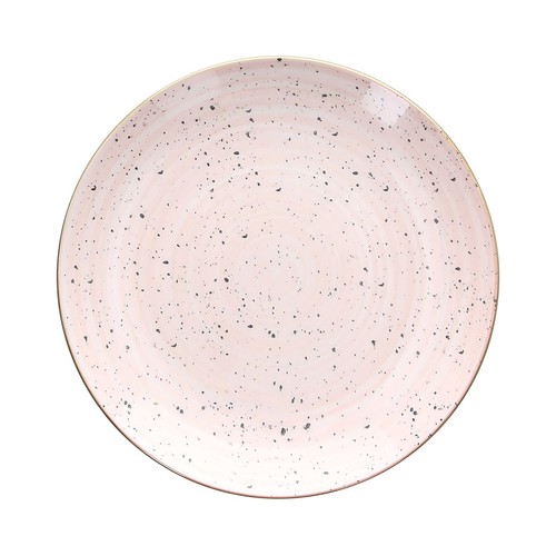 Plato de postre porcelana 19,5cm, modelo metrópolis rosa TOGNANA.
