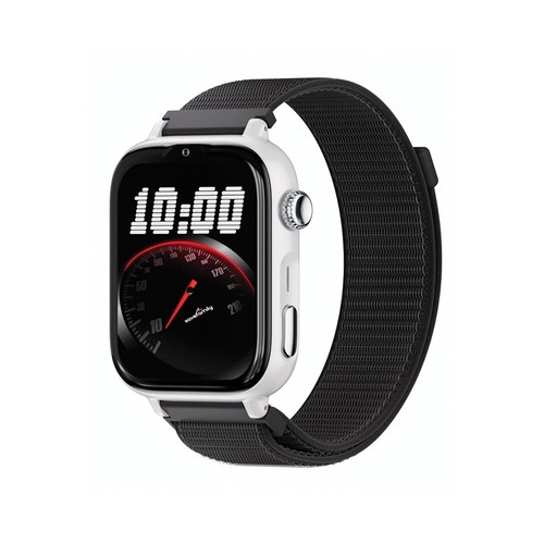 Smartwatch SAVEFAMILY SaveWatch Plus 2, Esfera Blanca, Correa de Tela Black".
