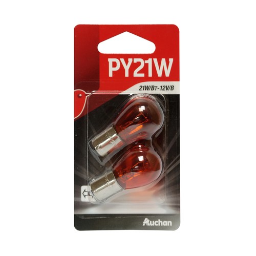 2 bombillas intermitentes tipo PY21W, PRODUCTO ALCAMPO.