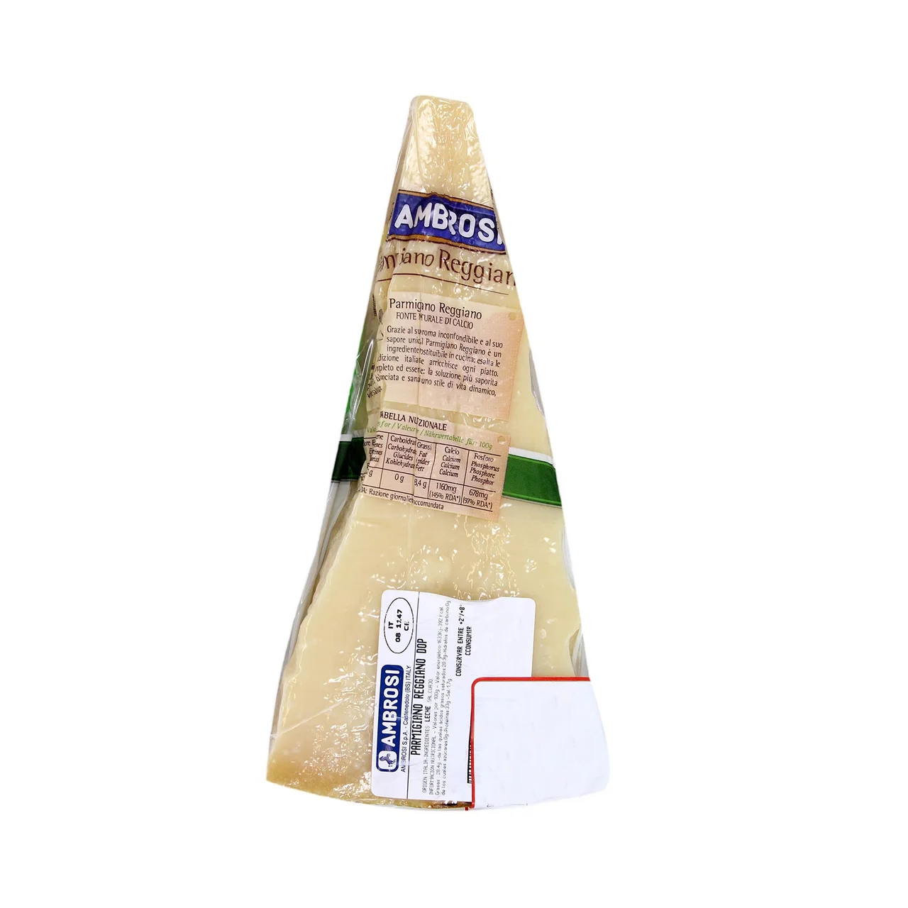 Queso parmigiano, cuña.
