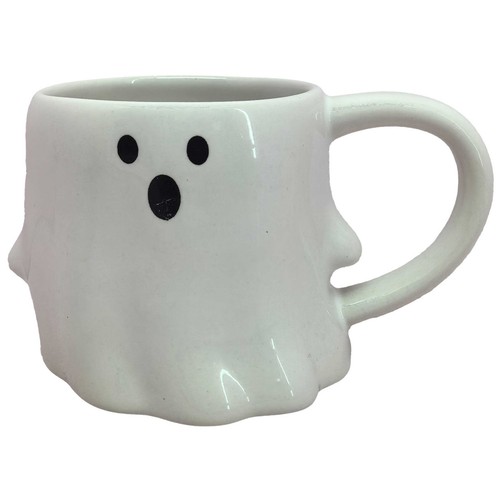 Taza 35cl loza, en 3D forma fantasma. ACTUEL