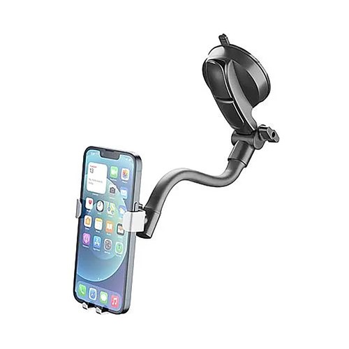 Soporte móvil para coche con rotación de 360°, flexible, color negro, CELLULAR LINE.