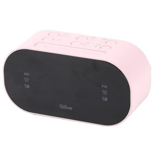 Radio reloj despertador QILIVE Q.1105, display LED 0,6", sintonizador de radio AM/FM, doble alarma.
