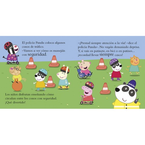 Libro de cartón - Peppa va en patinete, PEPPA PIG. Género: infantil.