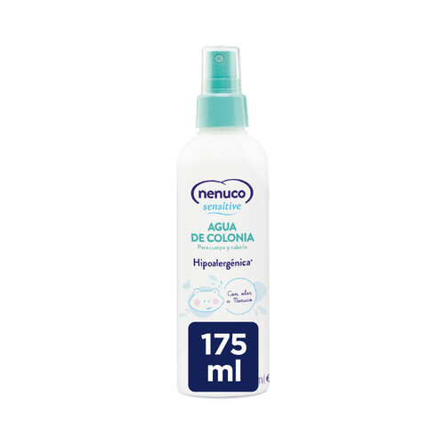 Agua de colonia hipoalergénica para cabello y cuerpo NENUCO Sensitive 175 ml.