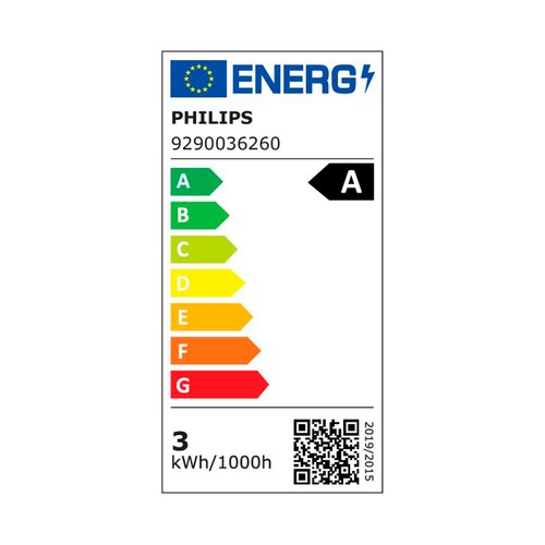 Bombilla LED E14, 40W, luz blanca 4000K, 485lm, PHILIPS.