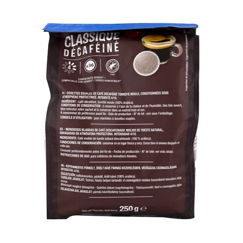 PRODUCTO ALCAMPO Café en capsulas descafeinado I5, 36 uds.